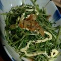 こん２'s cooksnap of when they made 豆苗のにんにく風味炒め.