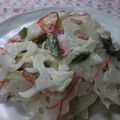 ぷりんせすはんばーぐ's cooksnap of when they made 蟹カマとレンコンのサラダ.