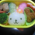 マナリュウママ's cooksnap of when they made ウサハナのお弁当（キャラ弁）.