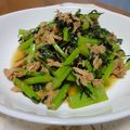 スイートキャロット's cooksnap of when they made 大根の葉とツナの甘辛炒め.