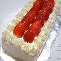 bewitchyui's cooksnap of when they made パウンド型で作る　スクエアショートケーキ.