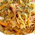 Spain's cooksnap of when they made 切り干し大根の焼きそば風.