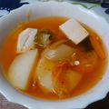cheesedog's cooksnap of when they made 豆腐キムチスープ.
