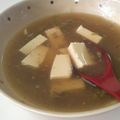 CoffeeCoco's cooksnap of when they made ＊ふわふわ卵入り♪塩麻婆豆腐のスープ＊.