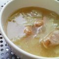 ごっちやんこ's cooksnap of when they made ｷｬﾍﾞﾂとｿｰｾｰｼﾞのお味噌汁.*゜.