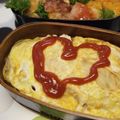 saki1010's cooksnap of when they made ✿お弁当に「オムスパ」.