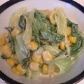 龍青空ママ's cooksnap of when they made ほうれん草とコーンのマヨカレー炒め.
