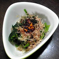 亜久里's cooksnap of when they made ほうれん草のラー油和え.