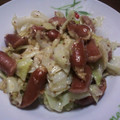 toshiebaba's cooksnap of when they made ウインナーときゃべつのマヨチーズ炒め.