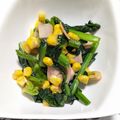 はるいろいちご's cooksnap of when they made お弁当に❤甘～いほうれん草とコーン炒め.