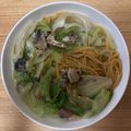 かおり♡♡♡'s cooksnap of when they made サバ缶とレタスのスパゲティ.
