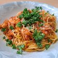 yukoko☆'s cooksnap of when they made すりおろし人参とベーコンのパスタ.