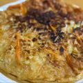 柴犬のお顔☆'s cooksnap of when they made お手軽☆もっちり美味しい長ネギチヂミ.