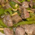 くぅ＆つぅのママ's cooksnap of when they made 牛肉とピーマンの炒め物　311.