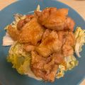 ピーナッツ子♪'s cooksnap of when they made 簡単☆りんご酢とハチミツの鶏肉から揚げ.