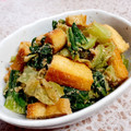 ☆★あんず姫★☆'s cooksnap of when they made 青梗菜とうす揚げの胡麻和え！お弁当にも.