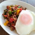 NoraDoraママ's cooksnap of when they made 韓国風☆旨辛～ガパオライス♪簡単.