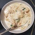 料理⭐音痴's cooksnap of when they made 簡単フライパン１つで☆鶏ももクリーム煮.