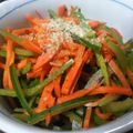tsohmionko's cooksnap of when they made 冬瓜とにんじんのきんぴら.