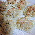 sinoaki's cooksnap of when they made 〜揚げない〜簡単エビトースト☆.