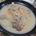 エミオン's cooksnap of when they made 失敗なし！鮭としめじのクリームシチュー.