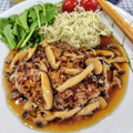 在宅勤務のおじさん's cooksnap of when they made 簡単！豆腐ハンバーグ☆和風きのこソース.