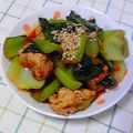 kmukuchap's cooksnap of when they made 豚肉とチンゲンサイのコチュジャン炒め.
