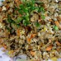 アイエム's cooksnap of when they made 大葉にんにく醤油で鮭チャーハン。.
