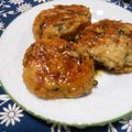 どんころ's cooksnap of when they made ひじきの煮物で❀つくねバーグ.