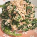 ぴーの助's cooksnap of when they made 春菊（菊菜）＆ツナのマヨ和え.