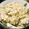 島田佳奈's cooksnap of when they made 鮭ときのこの炊き込みご飯❤.