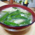 まきといん's cooksnap of when they made えのき茸とほうれん草のみそ汁.