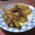 JUNSEIママ's cooksnap of when they made 副菜～さつま芋の豚肉巻き！！お弁当にも☆.