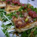 まりchibi's cooksnap of when they made ✿和風豆腐ｽﾃｰｷ～梅肉ポン酢ﾀﾚ～✿.