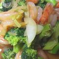 lambsy's cooksnap of when they made 海老とブロッコリーの中華炒め.