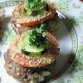 ヒカルノ's cooksnap of when they made *ミニハンバーグ★ズッキーニトマト焼き*.