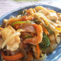 watyami's cooksnap of when they made 『豆腐とエビのオイマヨ炒め』.