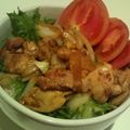 ゆいちぇい's cooksnap of when they made ♪鶏肉のにんにくソース丼♪.