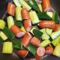 もかろーる♪'s cooksnap of when they made きゅうりとウィンナーの炒め物.