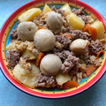 Moggieneko's cooksnap of when they made 里芋と鶏ミンチの煮っ転がし♪.