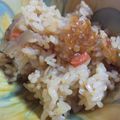 たいちんマミー's cooksnap of when they made 石垣島ラー油「ごぼうの炊き込みご飯」.