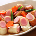 weeeek39's cooksnap of when they made ソーセージIN焼ちくわ煮.