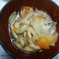 smileかあさん's cooksnap of when they made 根菜たっぷりの煮物（ちくわ入り）.