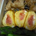 太郎と花子と私's cooksnap of when they made お弁当に♪めんたいマヨ入り卵焼き.