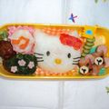 erioto♪'s cooksnap of when they made キティちゃん弁当☆キャラ弁♪.