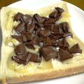 でかおちば's cooksnap of when they made チョコチーズ★トースト.