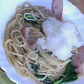 松五郎ちゃん's cooksnap of when they made 超簡単！ほうれん草のパスタ！.