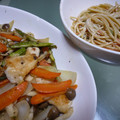 Ｈug's cooksnap of when they made ＊ささみとアスパラの中華炒め＊.