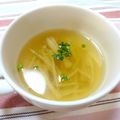 えるえる２８６'s cooksnap of when they made お助けスープ☆レンジで５分.