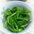 史夜☆aya☆'s cooksnap of when they made 塩昆布とごま油でピーマンの簡単ナムル.